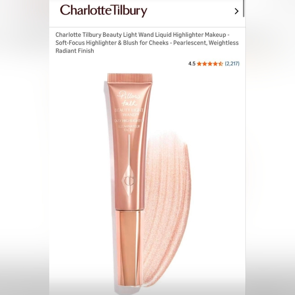Charlotte Tilbury Pillow Talk Beauty Light Wand Highlighter 12ml NIB